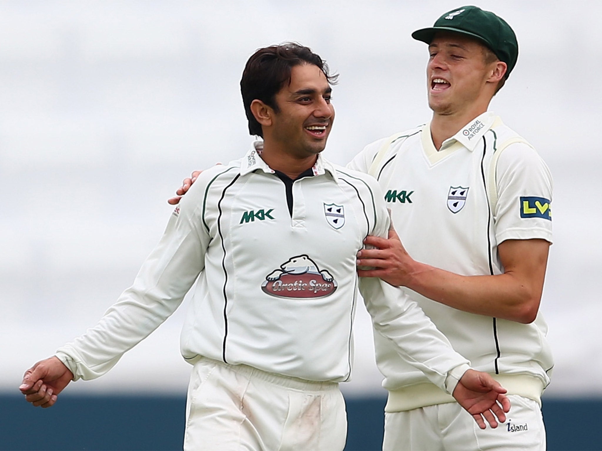 Saeed Ajmal, left, has taken 63 wickets in nine games