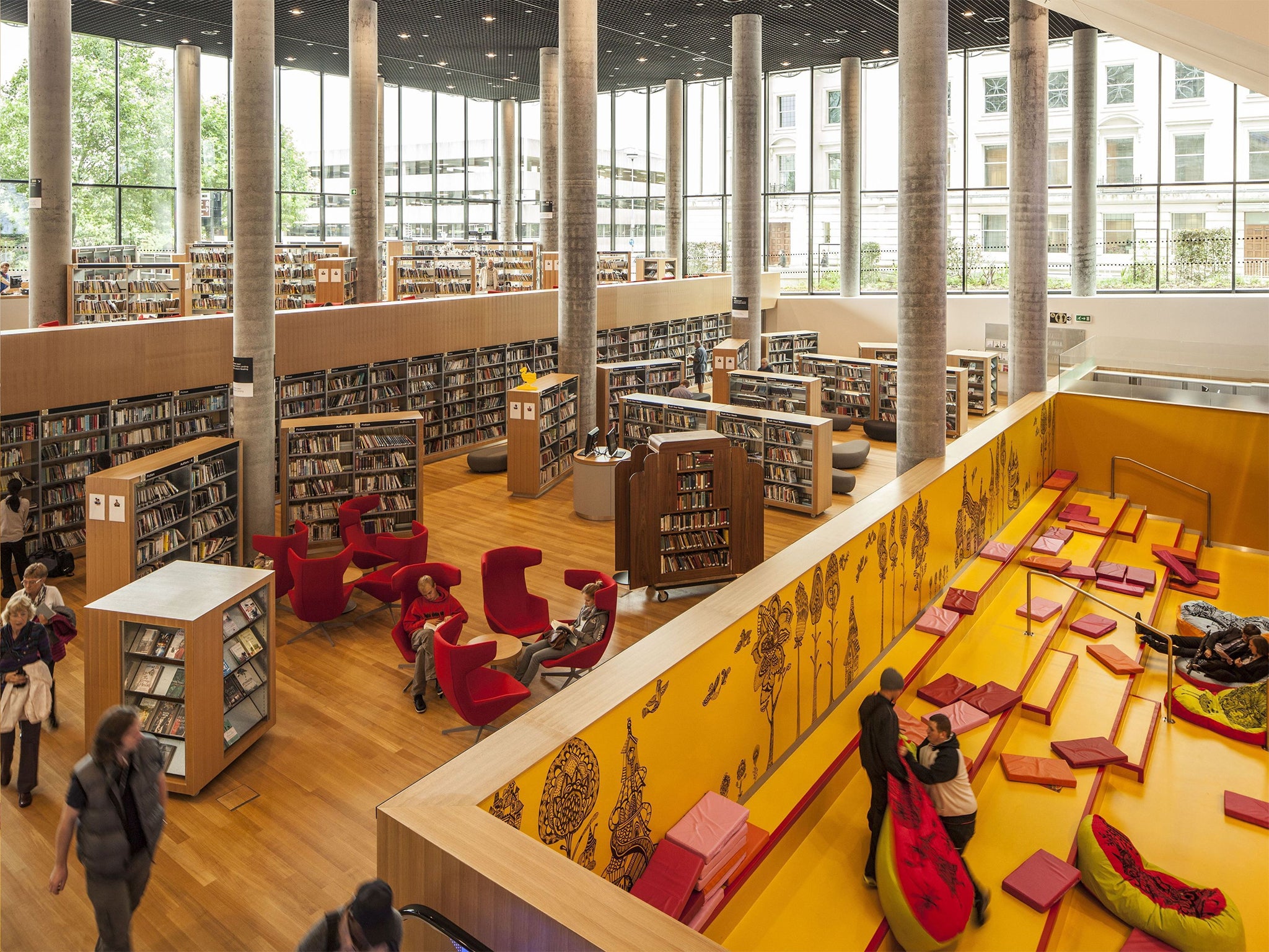 An interior view of the Library of Birmingham, described as having 'shaken the traditional perception of a library'