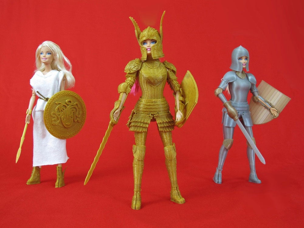 3D printed medieval armour turns Barbie into a dragon slayer The