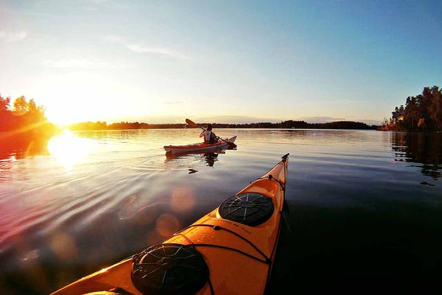 Make a splash: kayaking near Helsinki