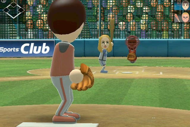 Baseball makes good application of the GamePad in Wii Sports Club