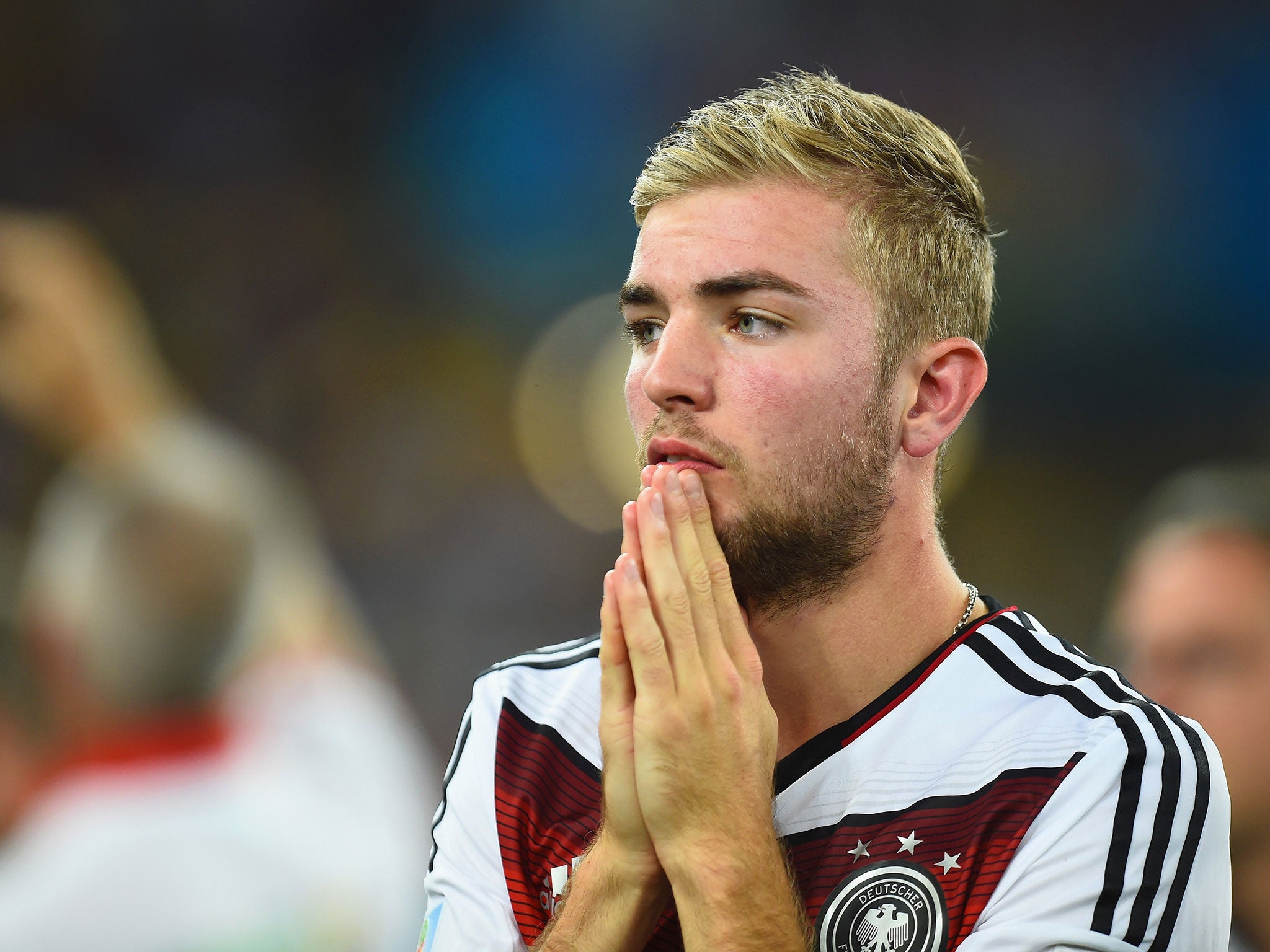 Christoph Kramer went off on 31 minutes of the final after a collision with Ezequiel Garay