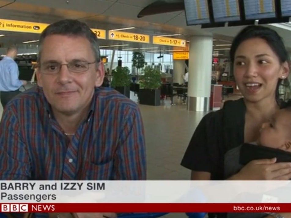Barry and Izzy Sim tried to board MH17
