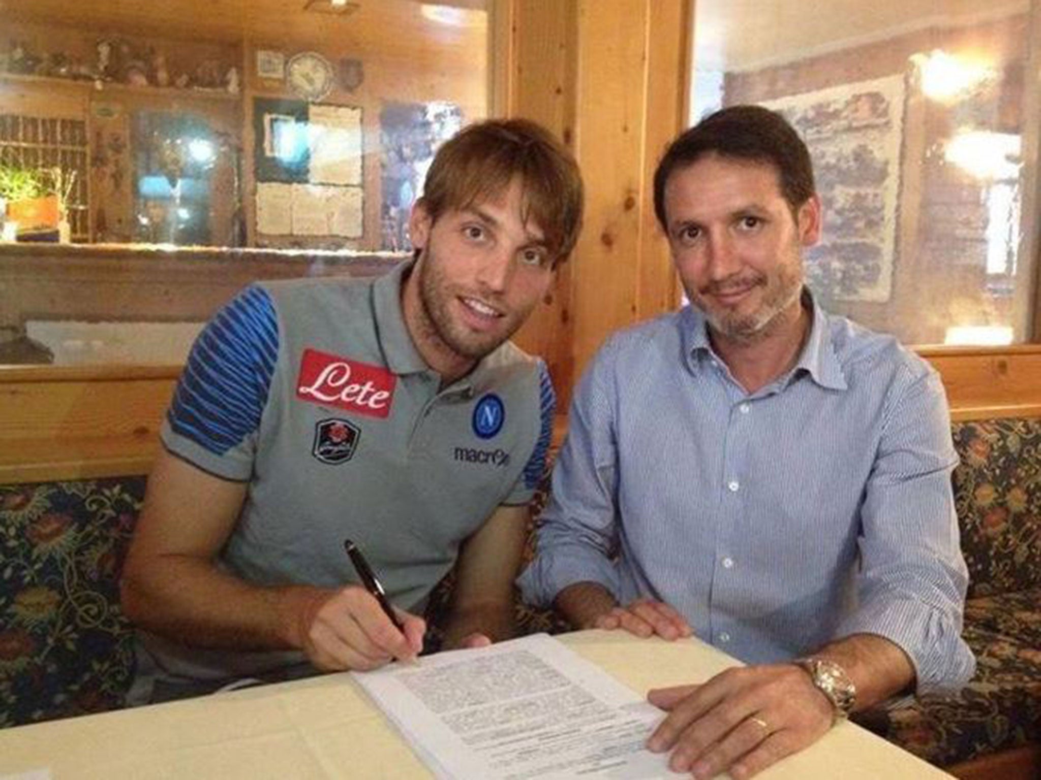 Michu has joined Napoli on a season-long loan from Swansea City
