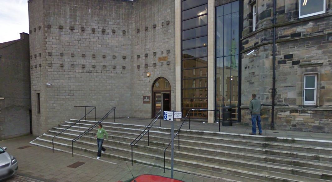 Kirkcaldy court heard how Alastair Graham set fire to the dog