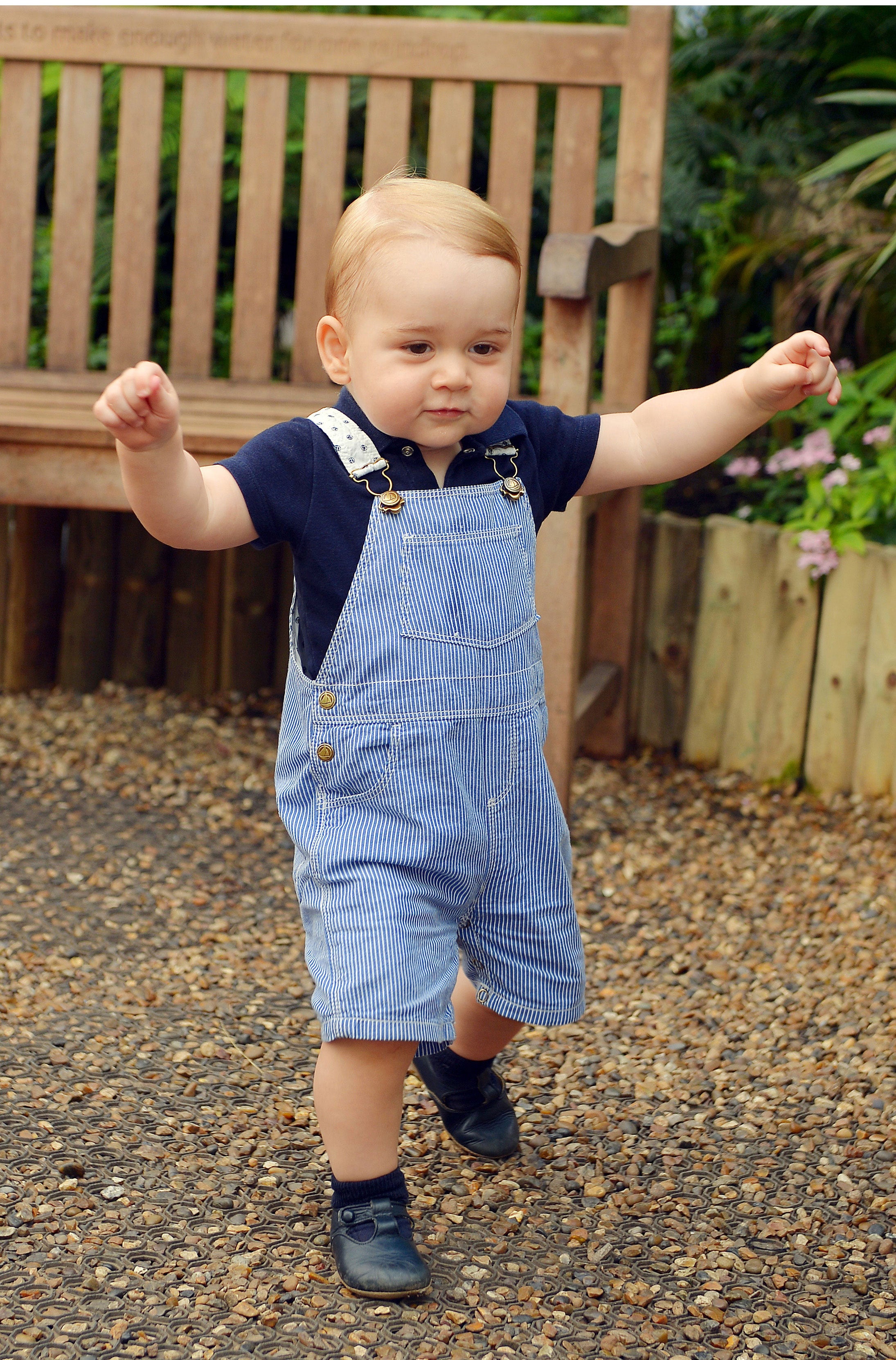 The picture to celebrate the birthday of Prince George who turns one on Tuesday