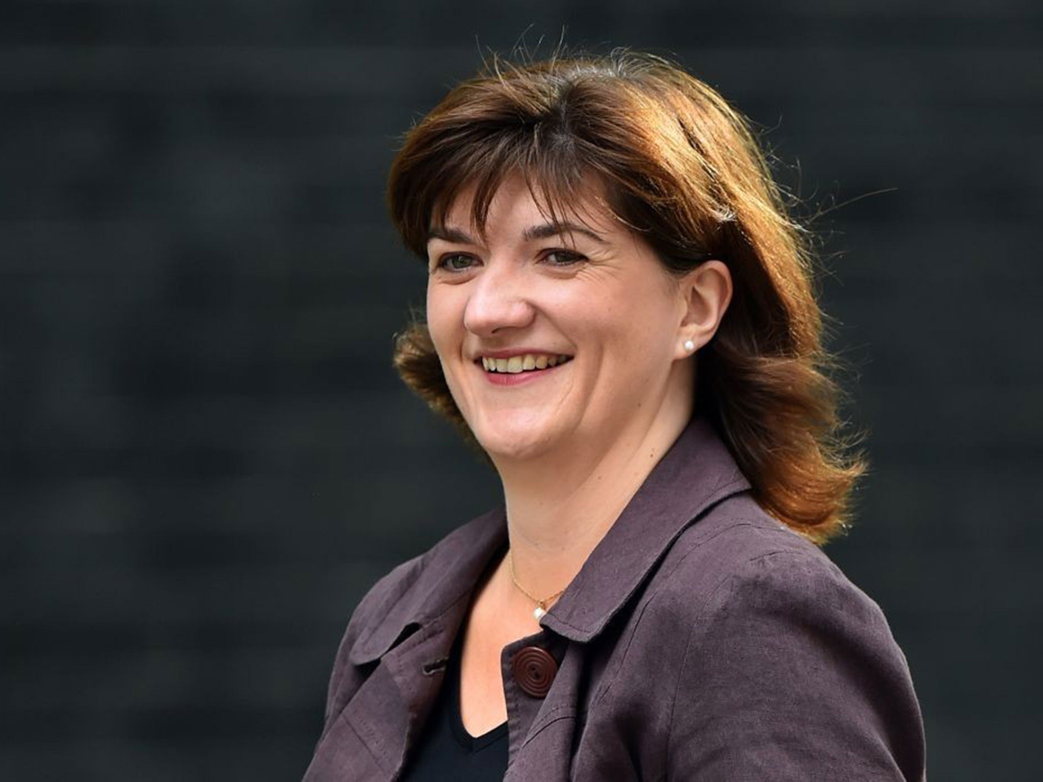 Nicky Morgan arriving at No.10 during the reshuffle