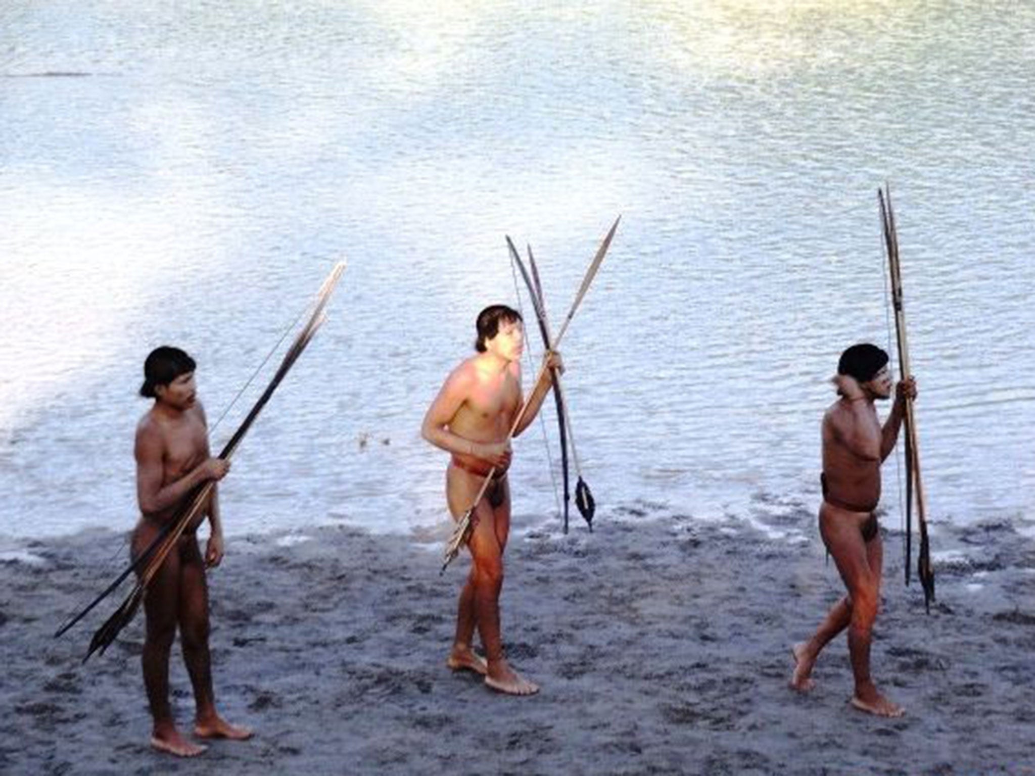 A number of Amazonian Indians recently entered a Brazilian village
