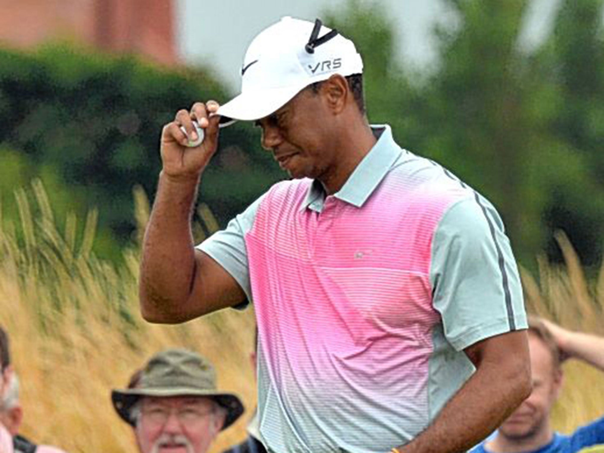 Tiger Woods struggled on day three at the Open