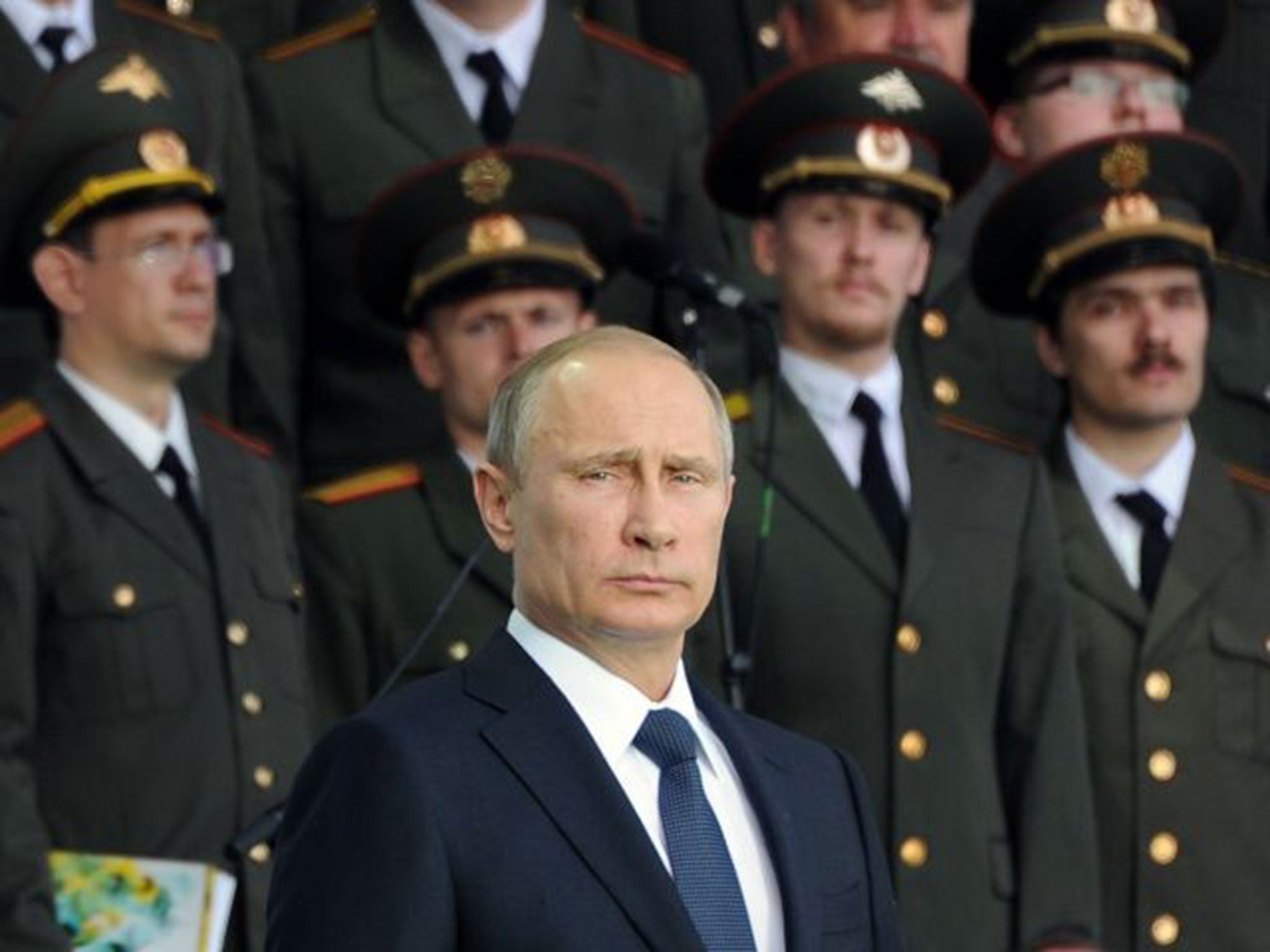 Vladimir Putin on Friday: the West is closing ranks against him