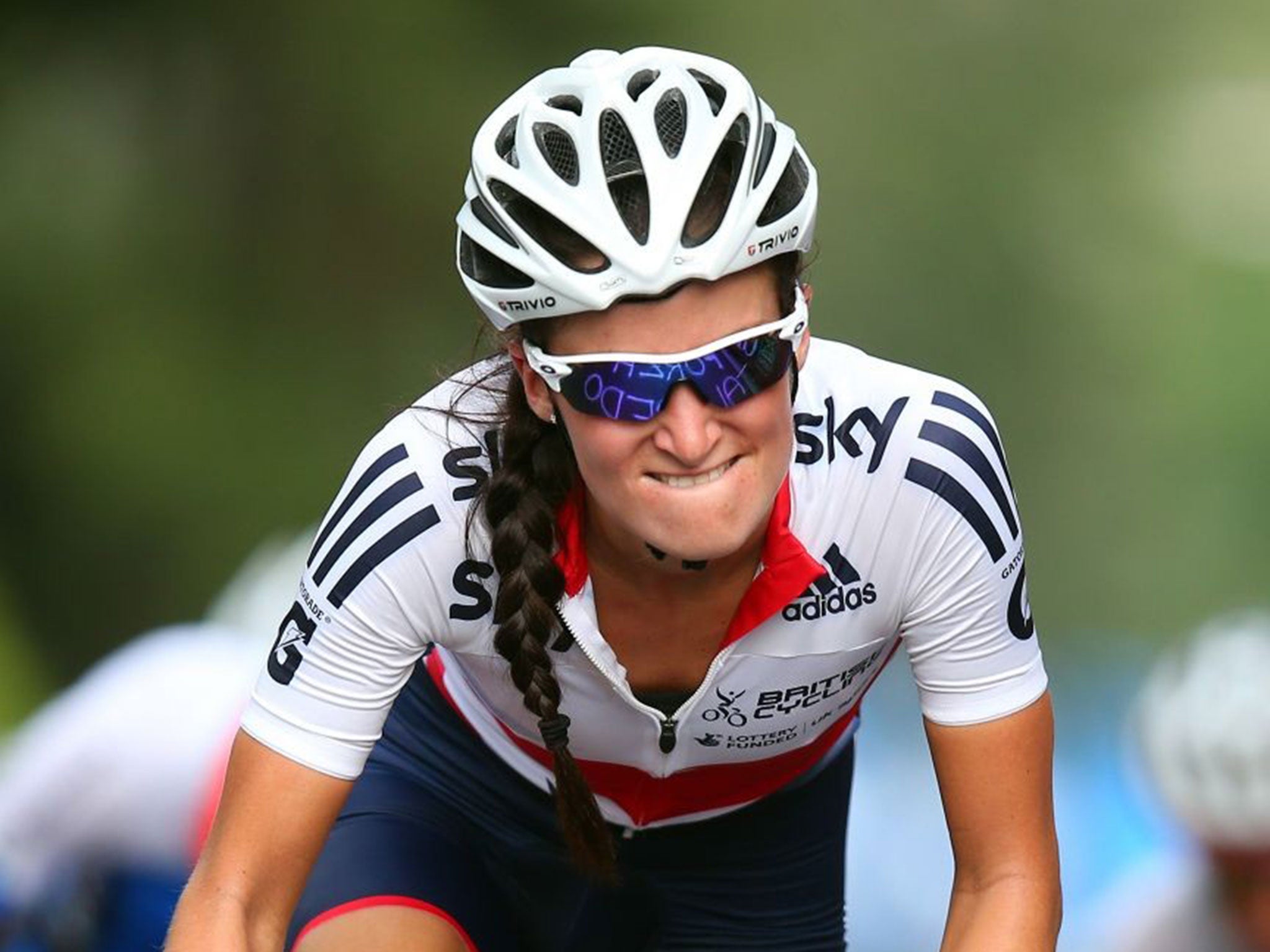 Grin and bear it: Road-race favourite Lizzie Armitstead is aiming for the top prize at the Commonwealth Games: ‘I’m fed up of silvers,’ she says