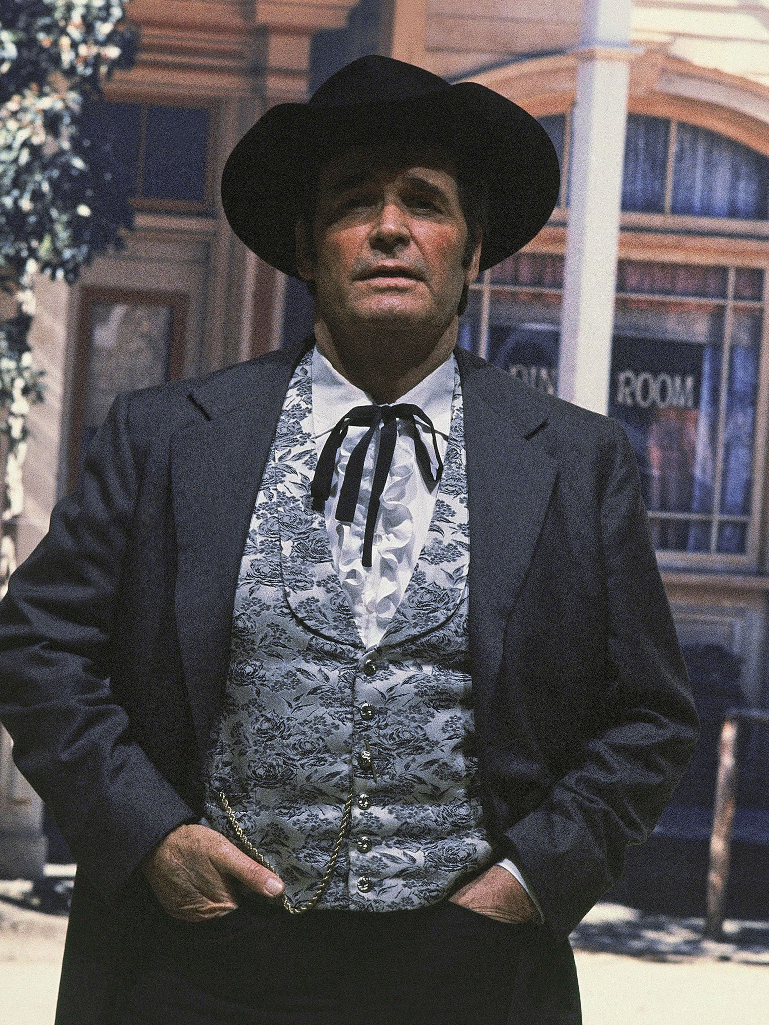James Garner reprising the role of Bret Maverick for a television sequel series in 1982