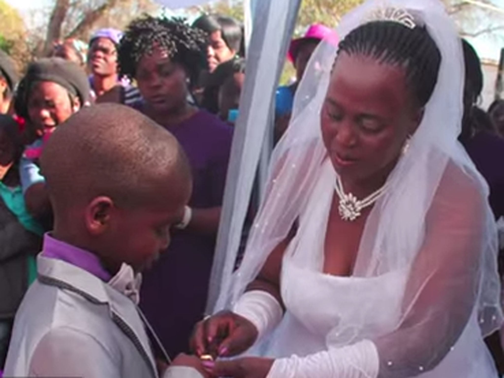 Saneie Masilela and Helen Shabangu exchange rings