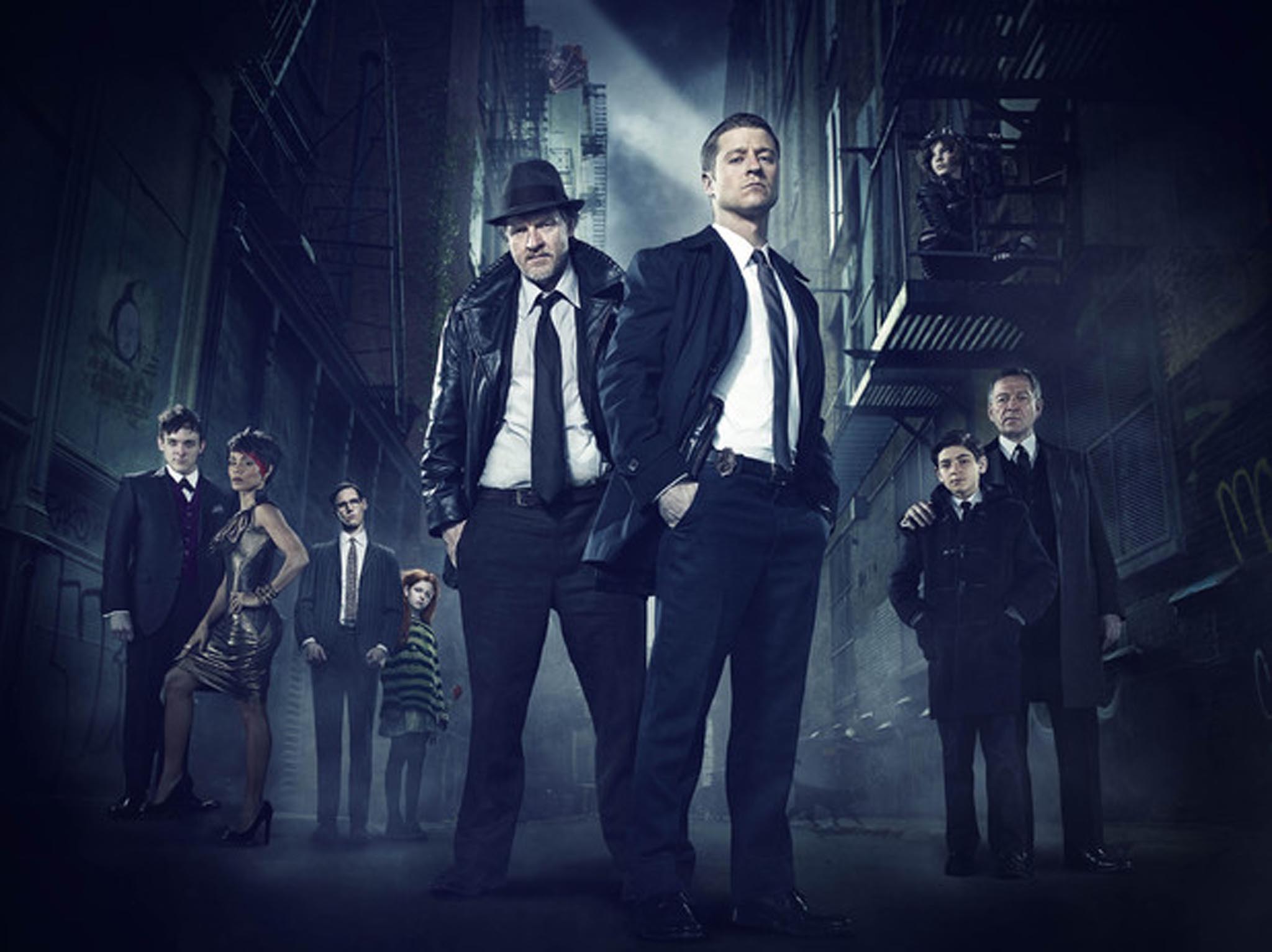 A promotional shot for new TV series Gotham based on the DC Comic universe