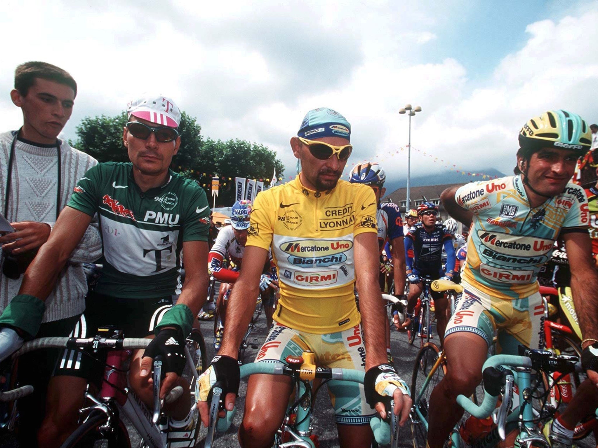 Marco Pantani pictured in 1998