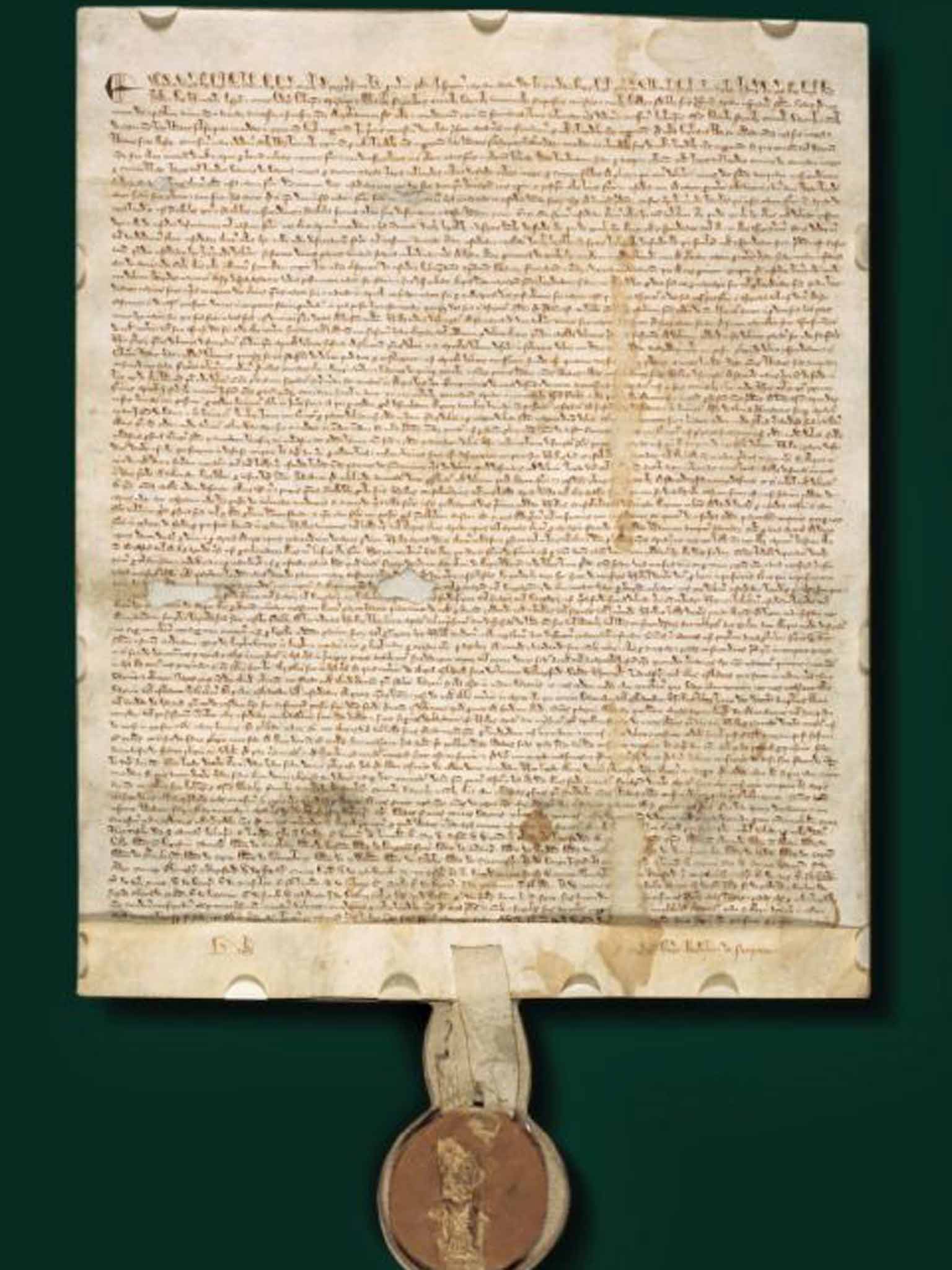 Magna Carta, which was signed by King John at Runnymede in 1215