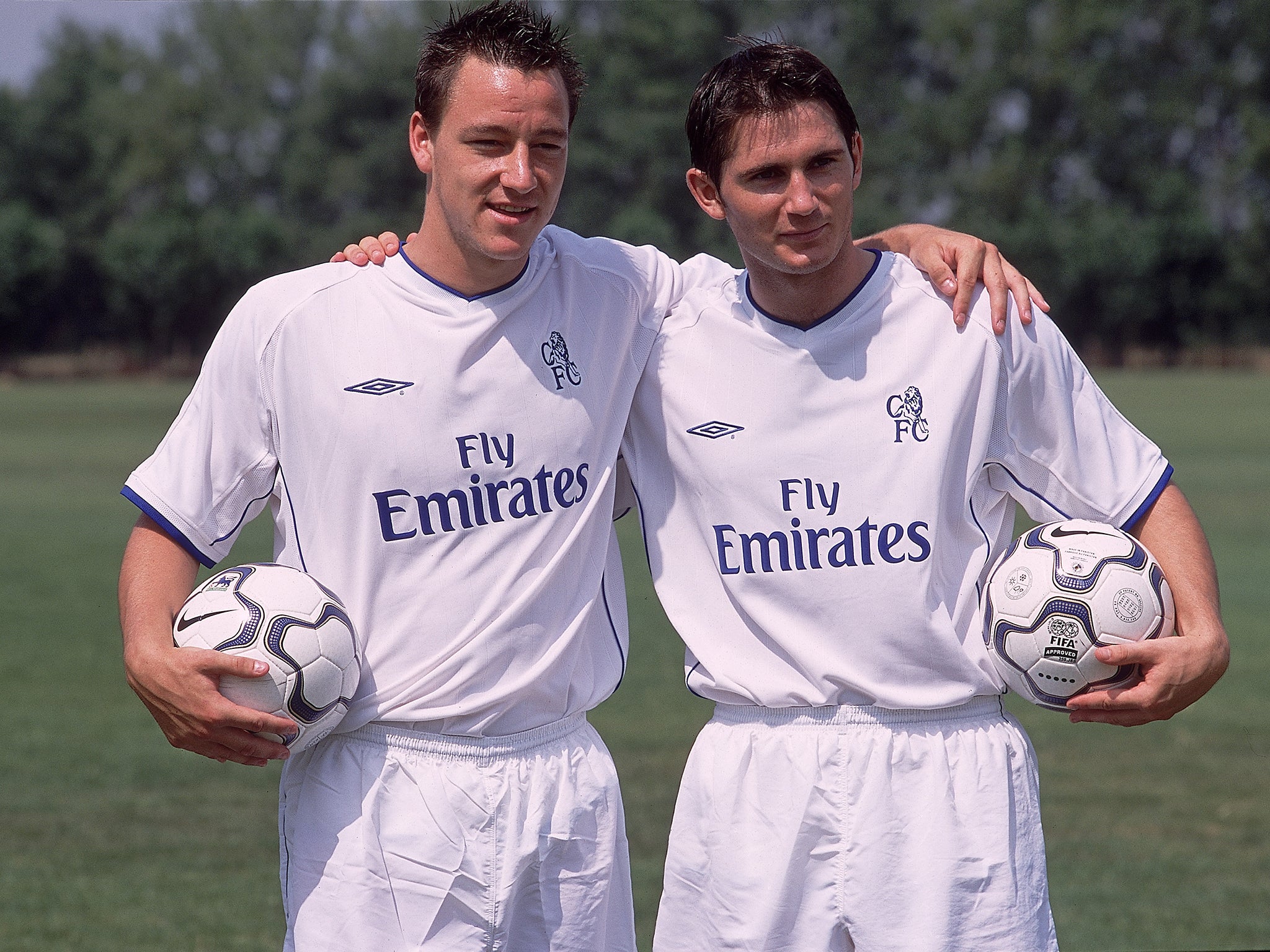 Frank Lampard and John Terry pictured together in 2001