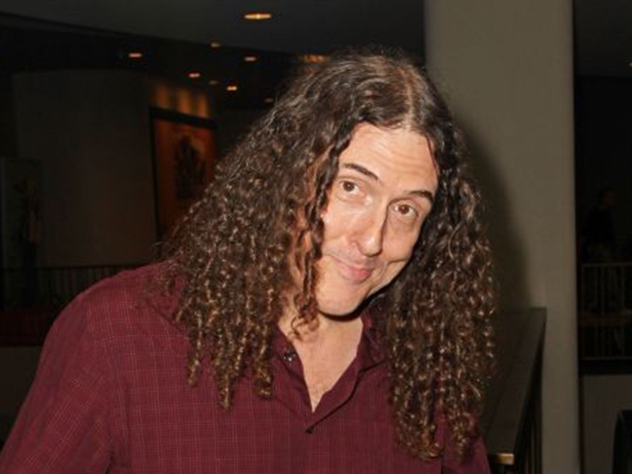 'Weird Al' Yankovic, or Alfred Matthew, at the 2014 Los Angeles Film Festival Screening of "They Came Together"