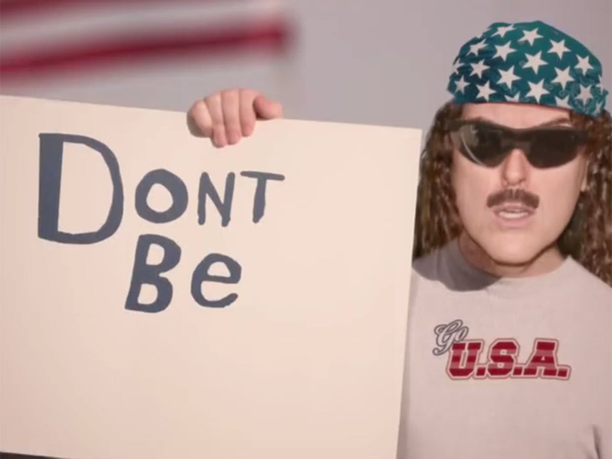 Comedian Weird Al Yankovic has created a music video entitled Word Crime with Blurred Lines song