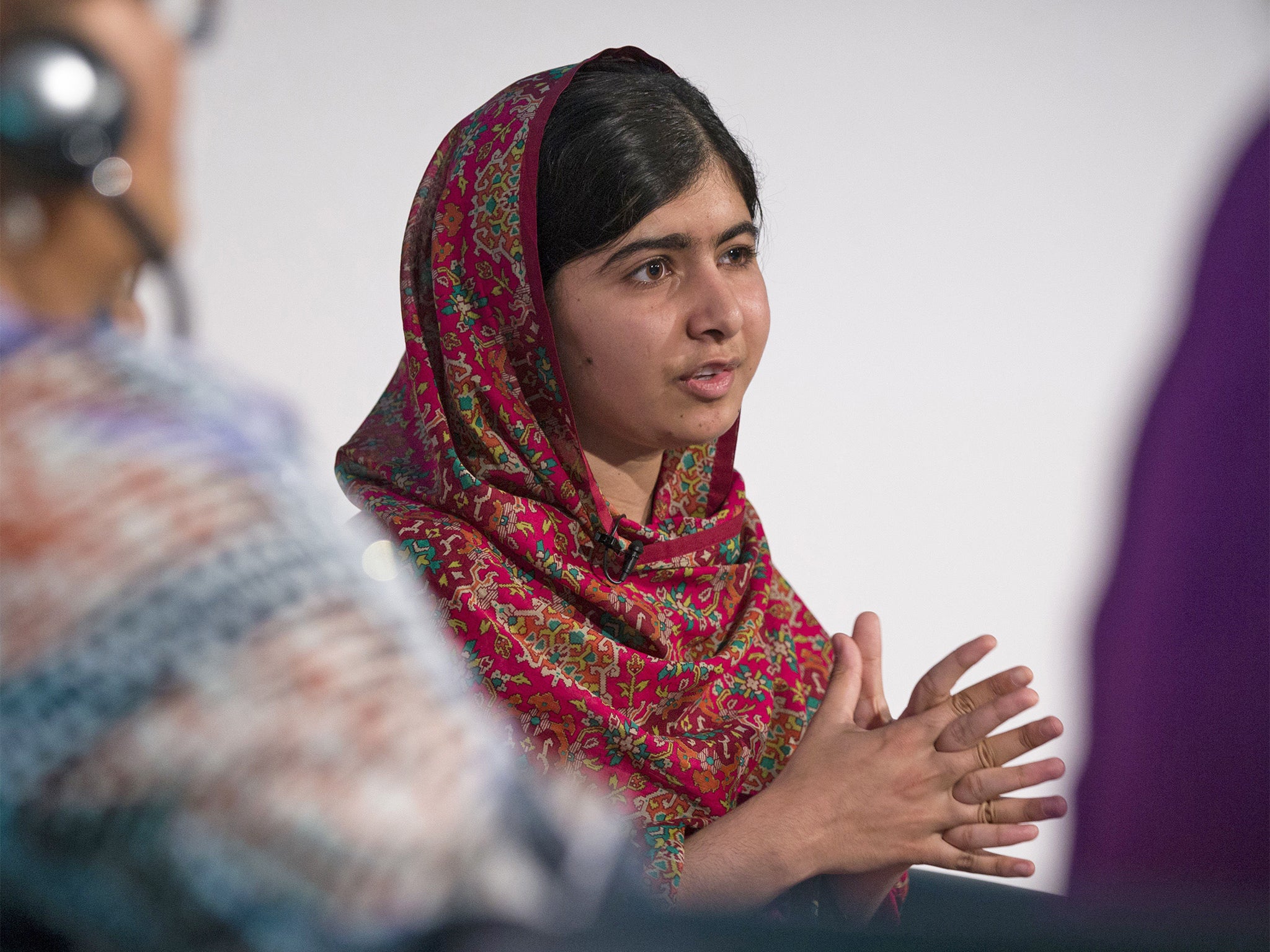 Nobel prize winner Malala Yousafzai speaks during Girl Summit 2014 which took place in July