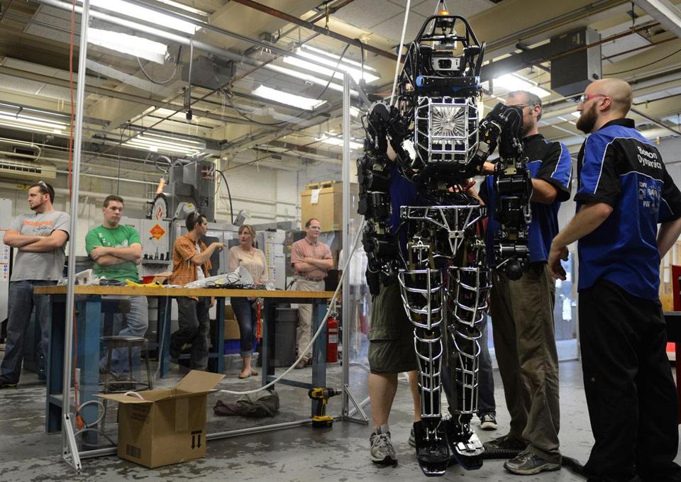 The ATLAS robot as seen competing in the Darpa Robotic Challenge