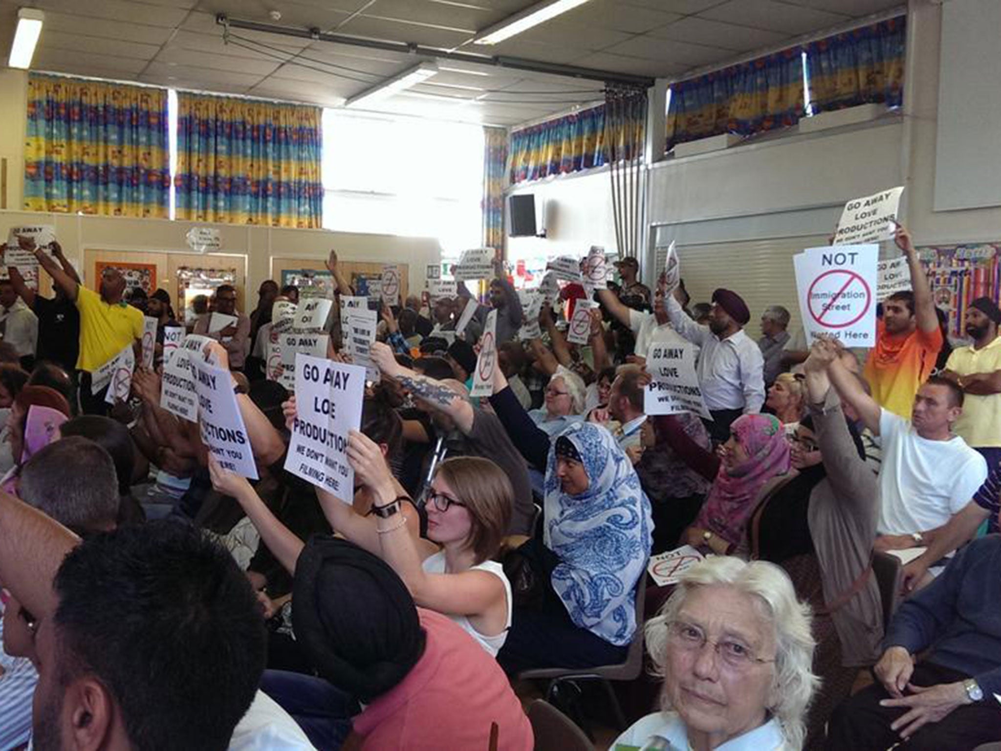 Residents of Derby Road in Southampton oppose filming of Channel 4 documentary Immigration Street in their community