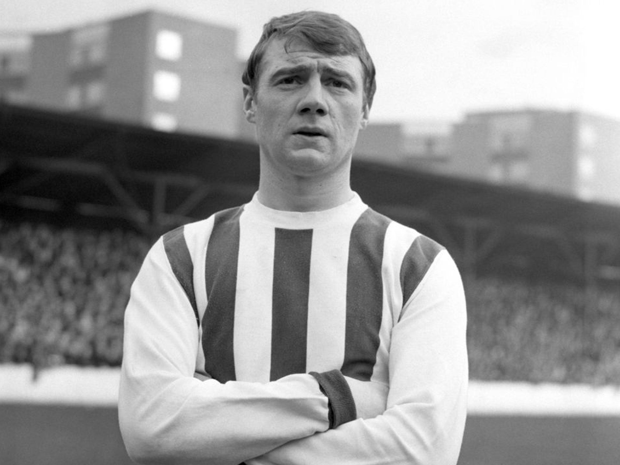 Clark in 1966: Baggies fans relished his unquenchable spirit as much as his abundant skill 