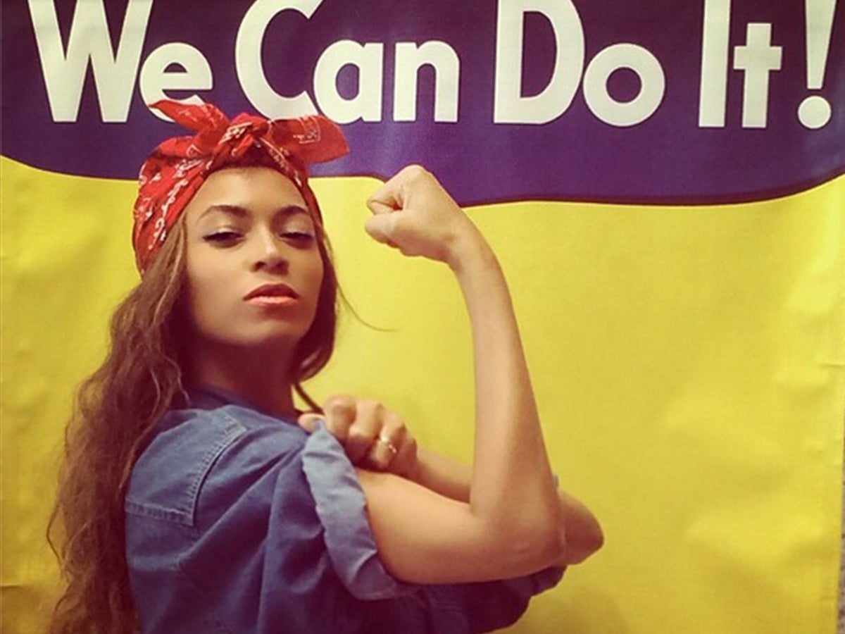 Beyoncé poses as Rosie the Riveter: the wartime poster girl who