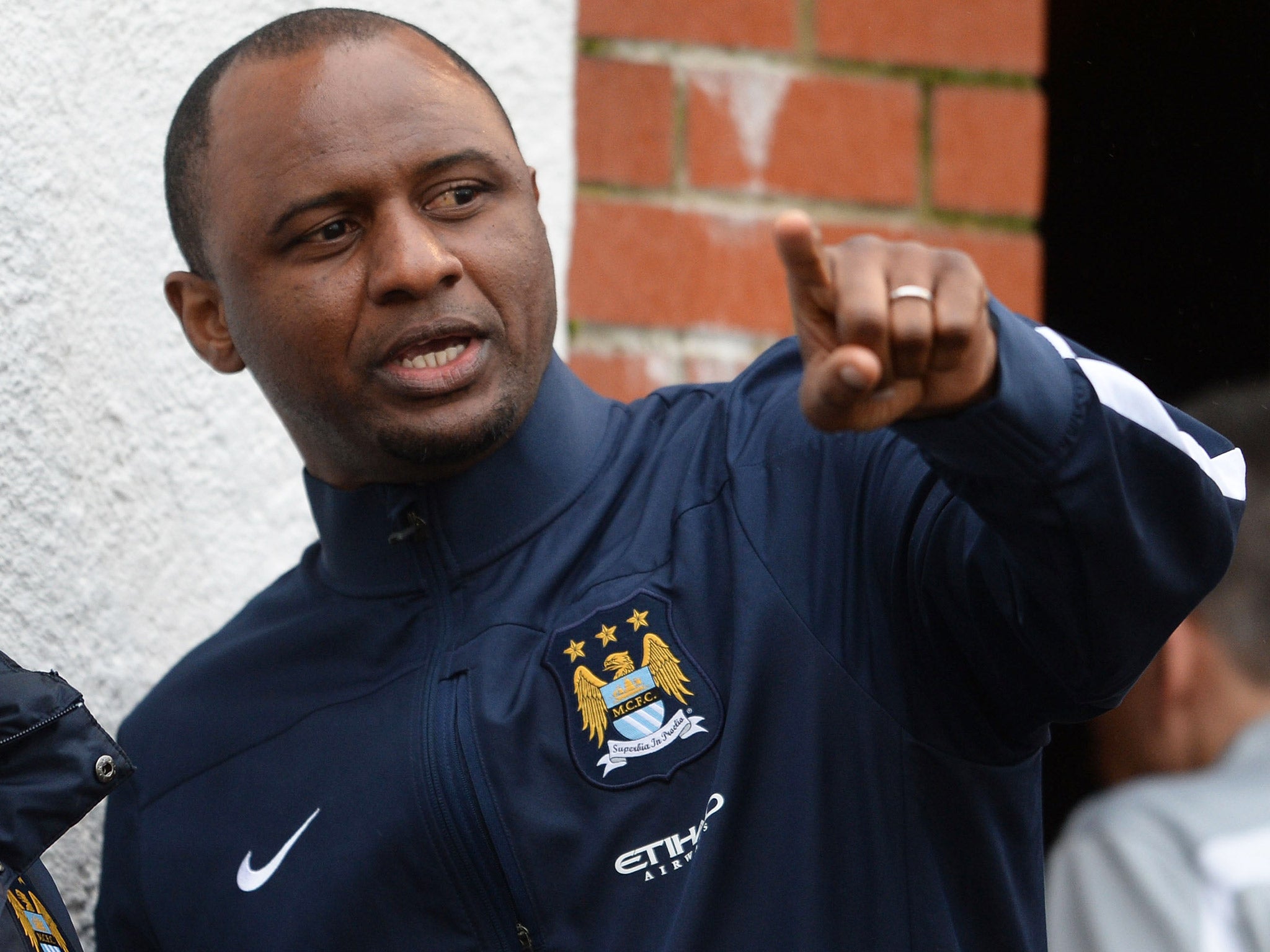 Patrick Vieira is a youth coach at Manchester City