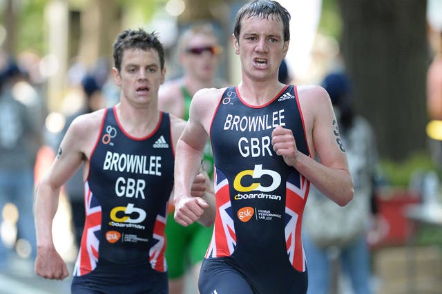 The Brownlees in action in Japan earlier this year