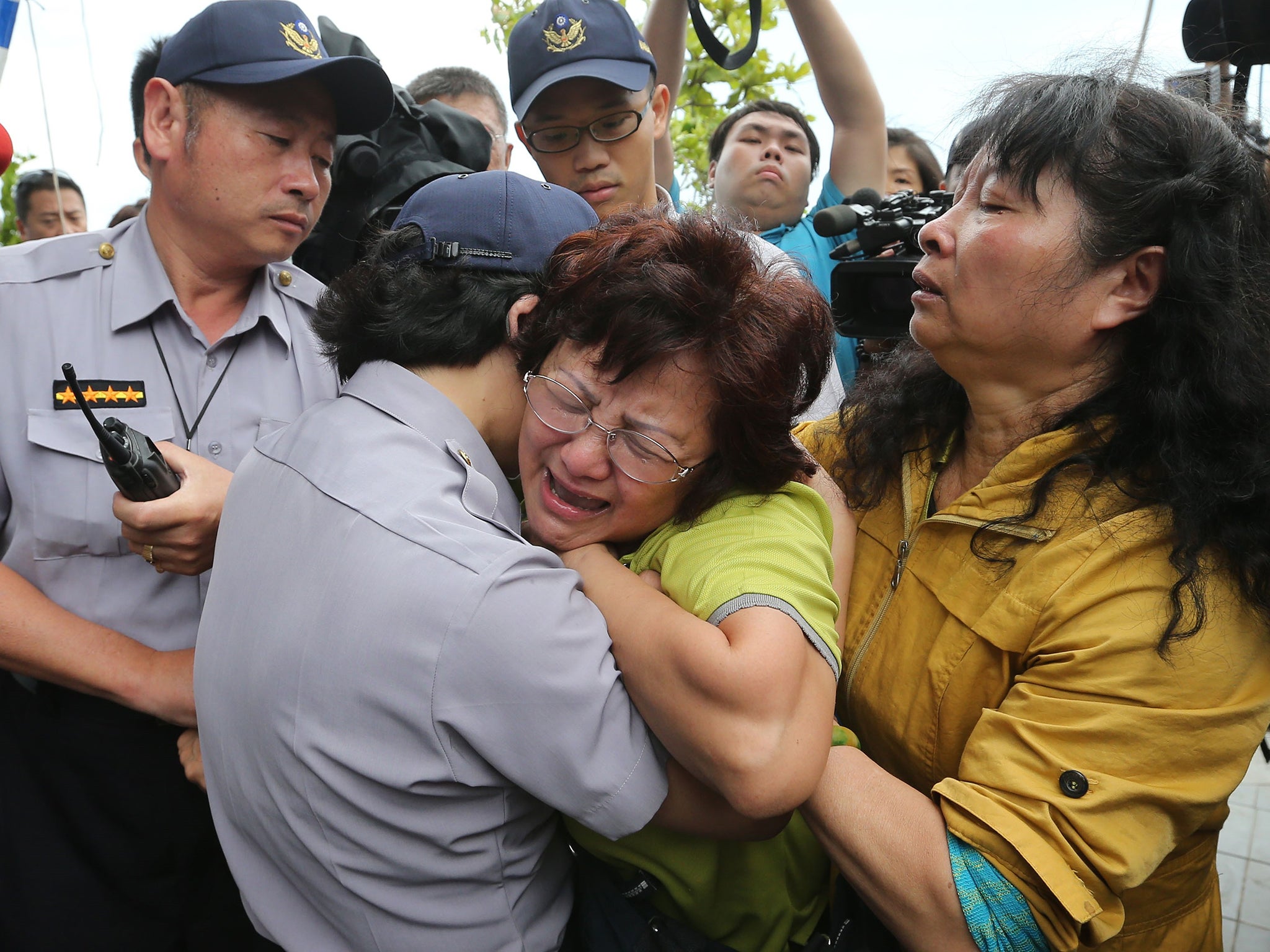 A relative of a passenger onboard the TransAsia Airways Flight GE222