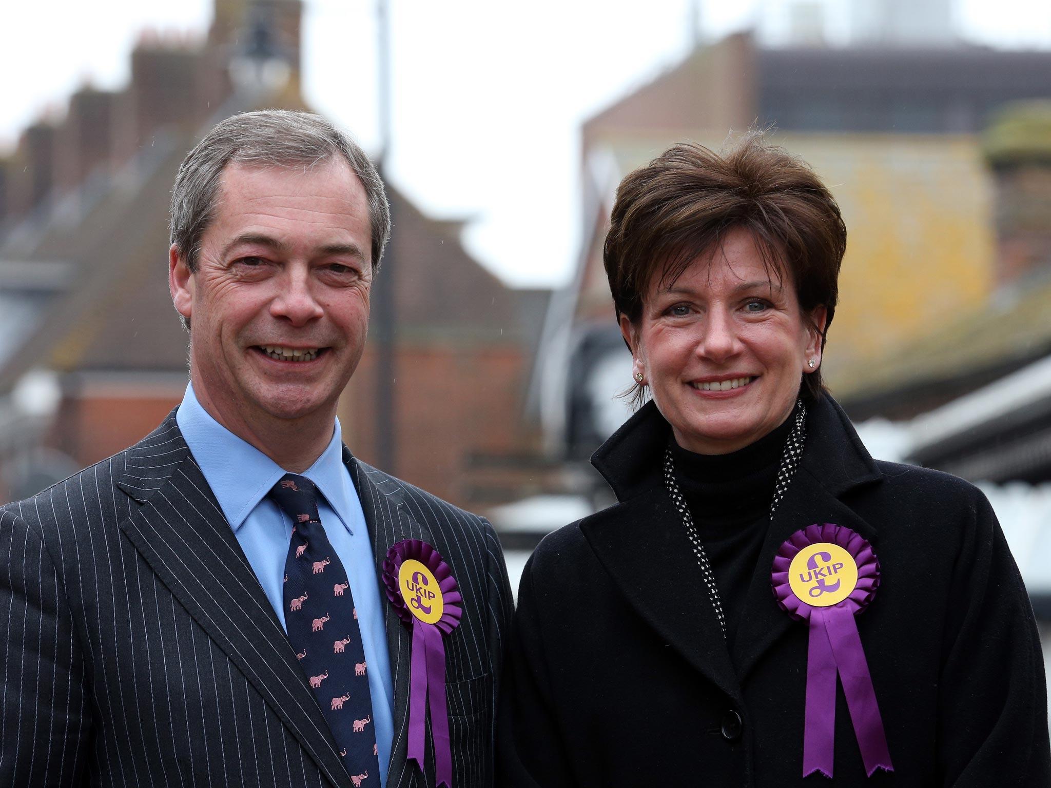 Nigel Farage has promoted Diane James to role of Ukip's home affairs and justice spokeswoman