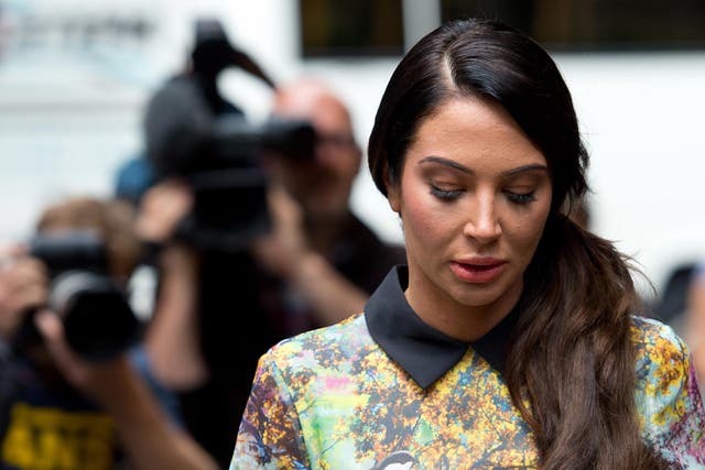 Tulisa Contostavlos arrives to face drug charges at Southwark Crown 