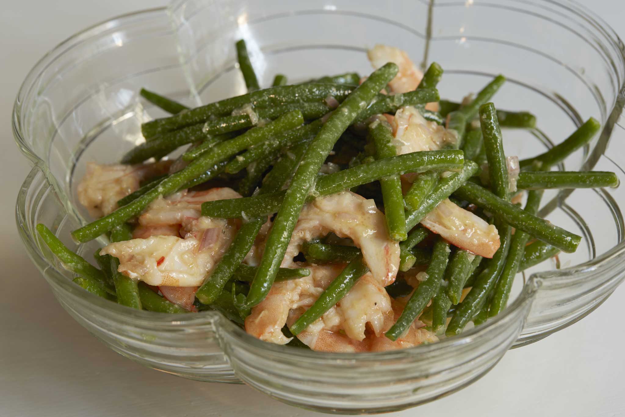 Prawn and green bean salad is a dead-simple salad to prepare