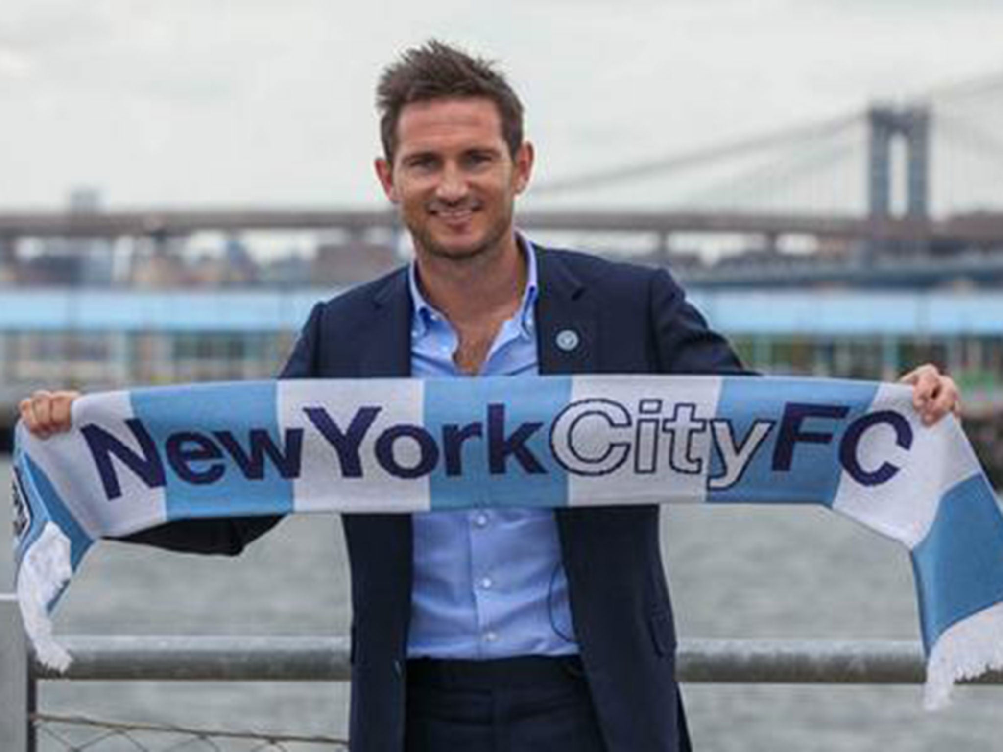 Lampard was presented as a New York City FC player in July