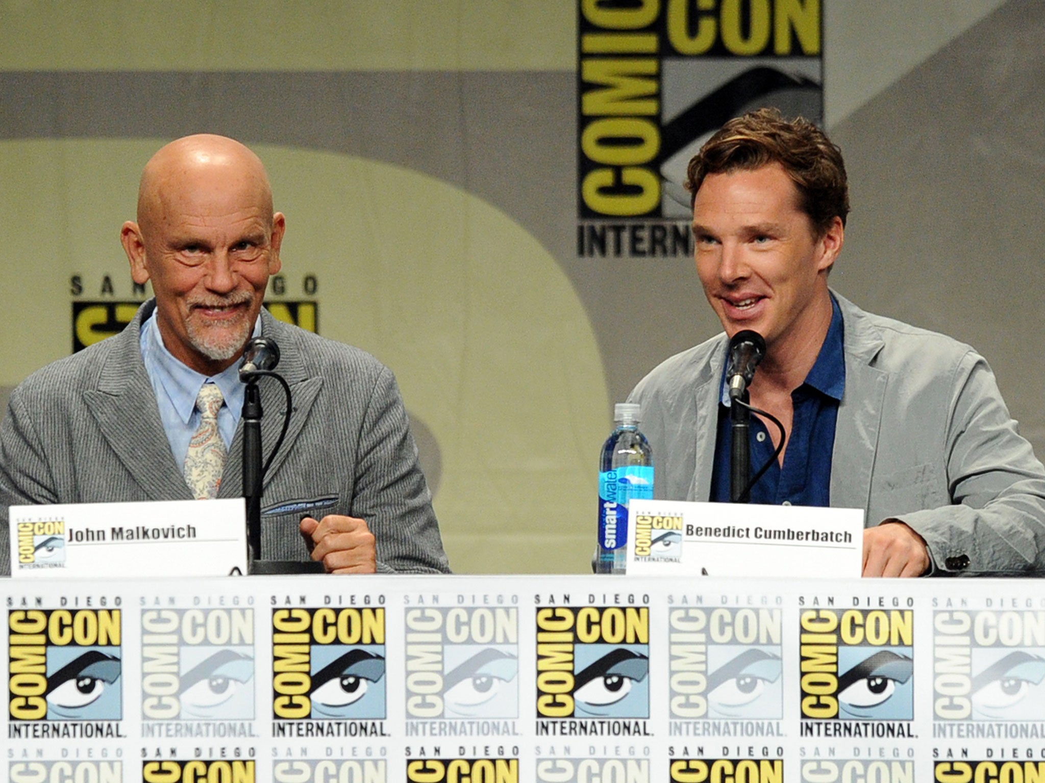 Benedict Cumberbatch and John Malkovich talk Penguins of Madagascar at Comic-Con