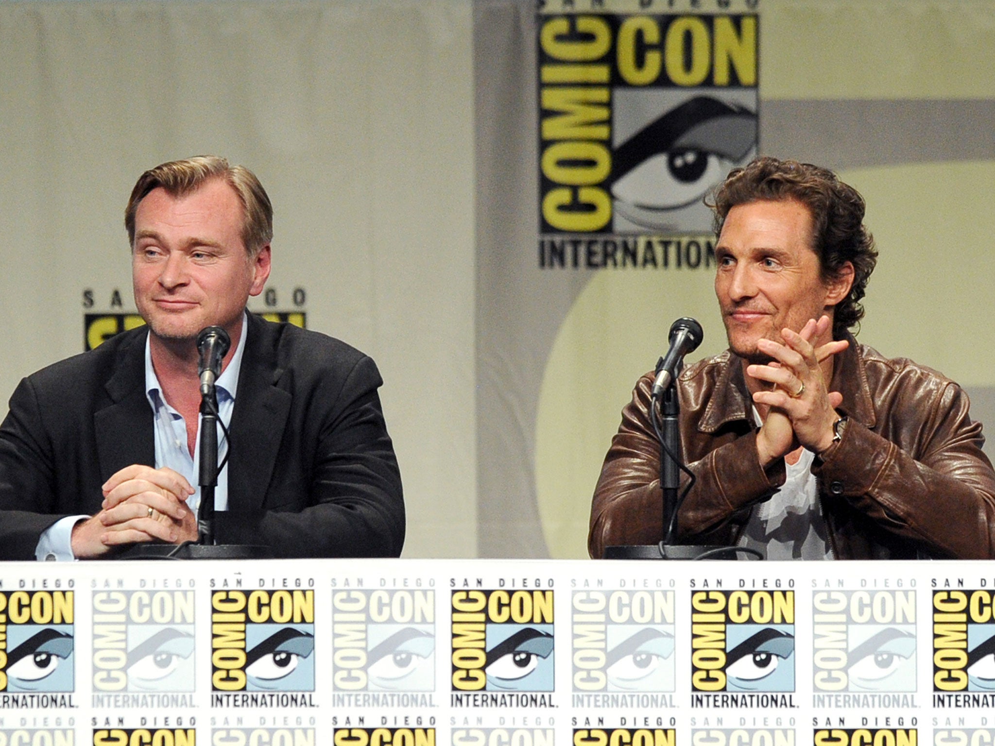 Christopher Nolan and Matthew McConaughey surprise fans at Comic-Con