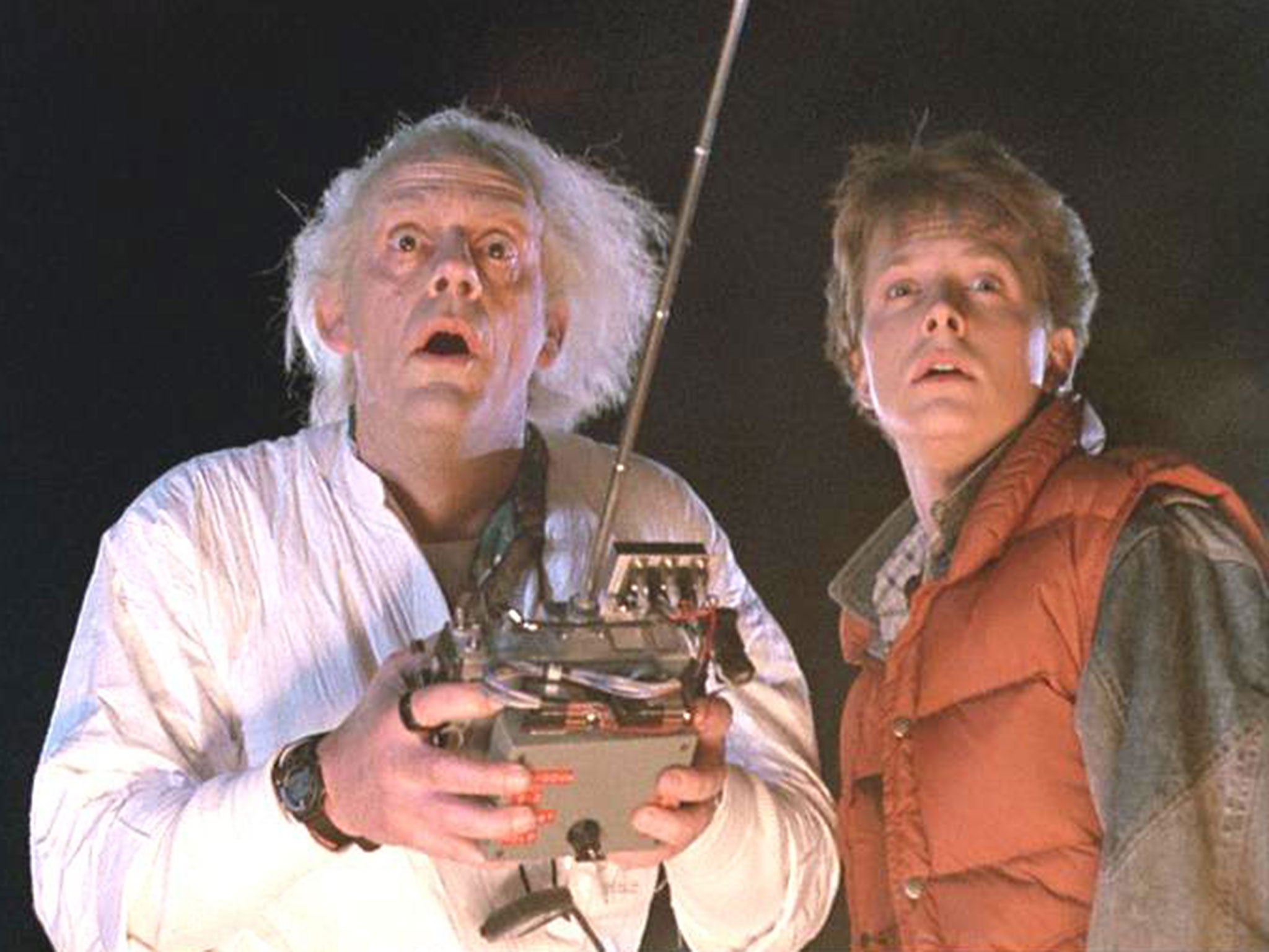 Christopher Lloyd plays eccentric scientist Doc Brown in 1985's Back to the Future