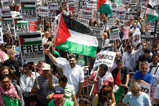 Thousands gathered in London in support of Gaza for a second weekend running