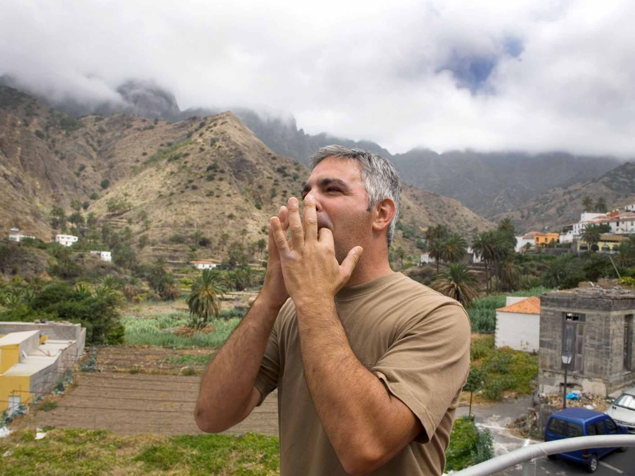 Whistle while you work: A silbador in La Gomera