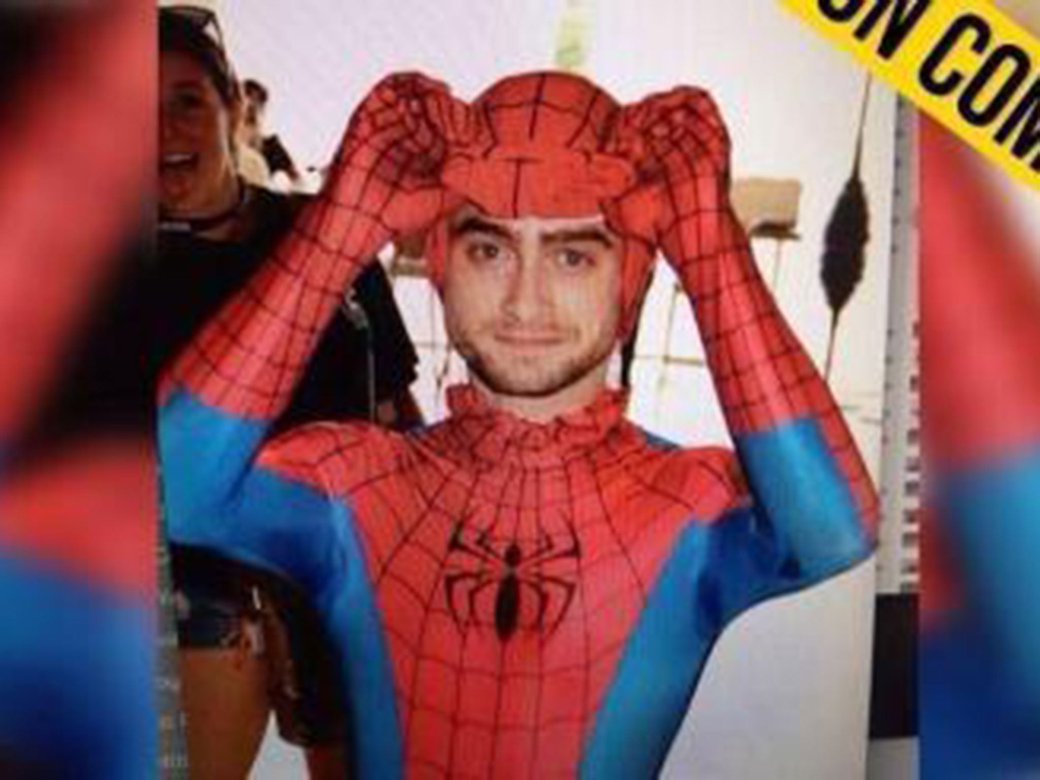 Daniel Radcliffe goes undercover as Spider-Man at San Diego Comic Con