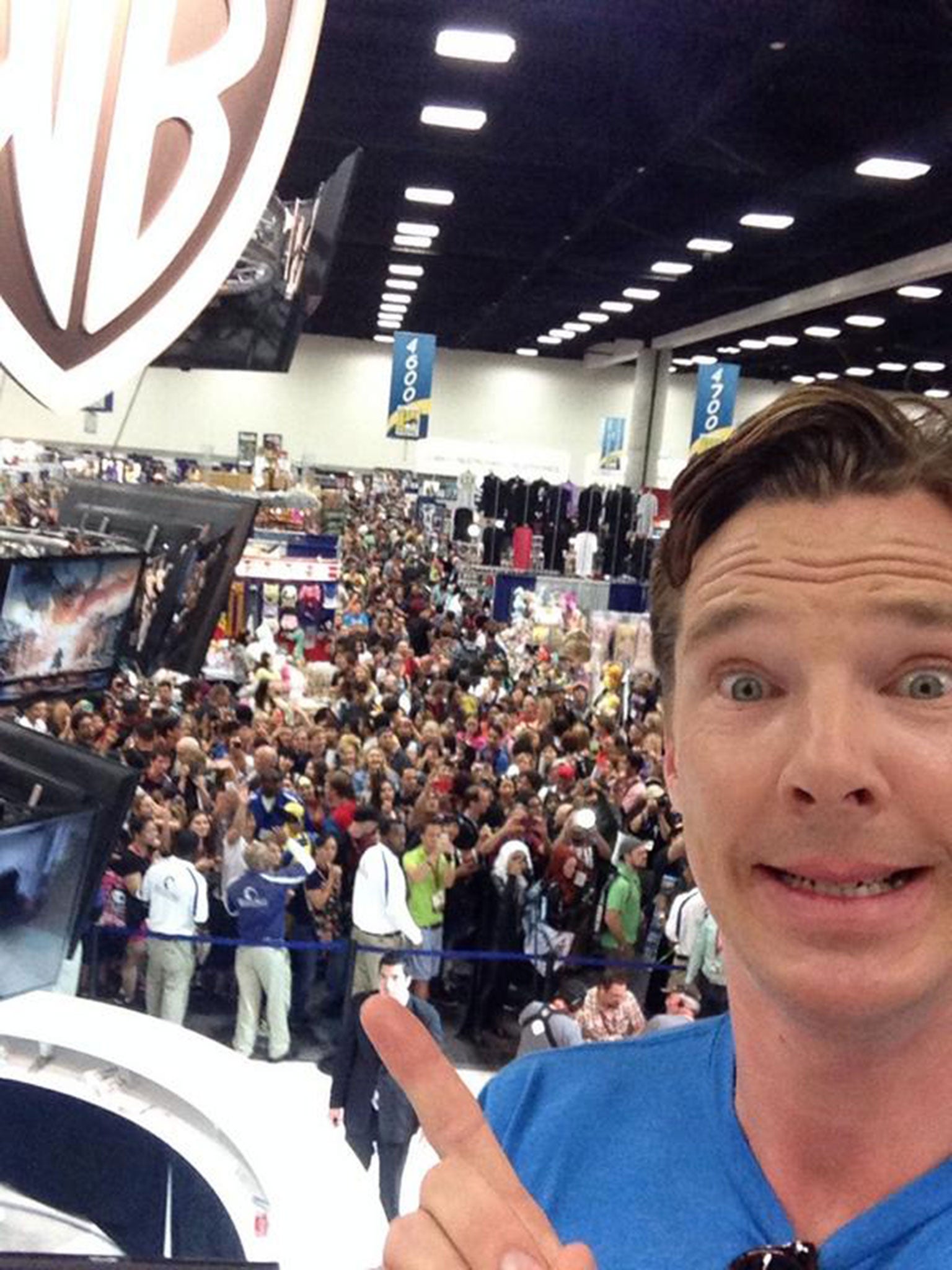 Benedict Cumberbatch posted this selfie from Comic-Con
