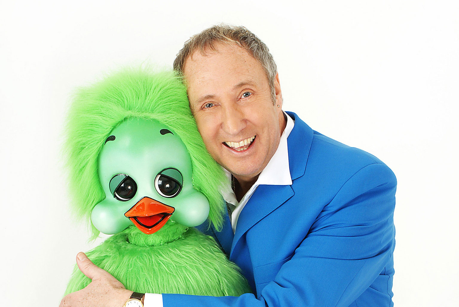 Orville and Keith Harris. He covered up his condition by getting people to read out scripts to him