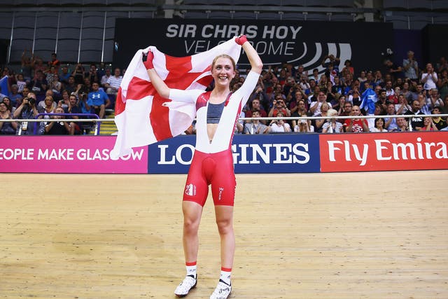 Laura Trott won Commonwealth Gold in the women's cycling points race at Glasgow in 2014