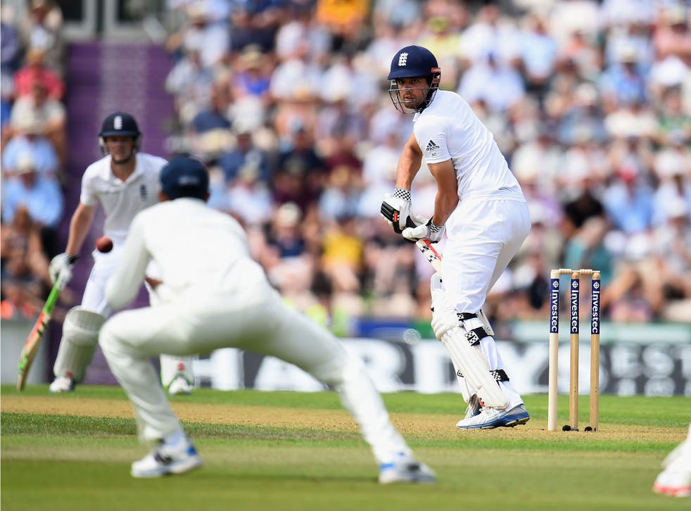 Ravi Jadeja drops Alastair Cook in the slips when the England captain had made only 15