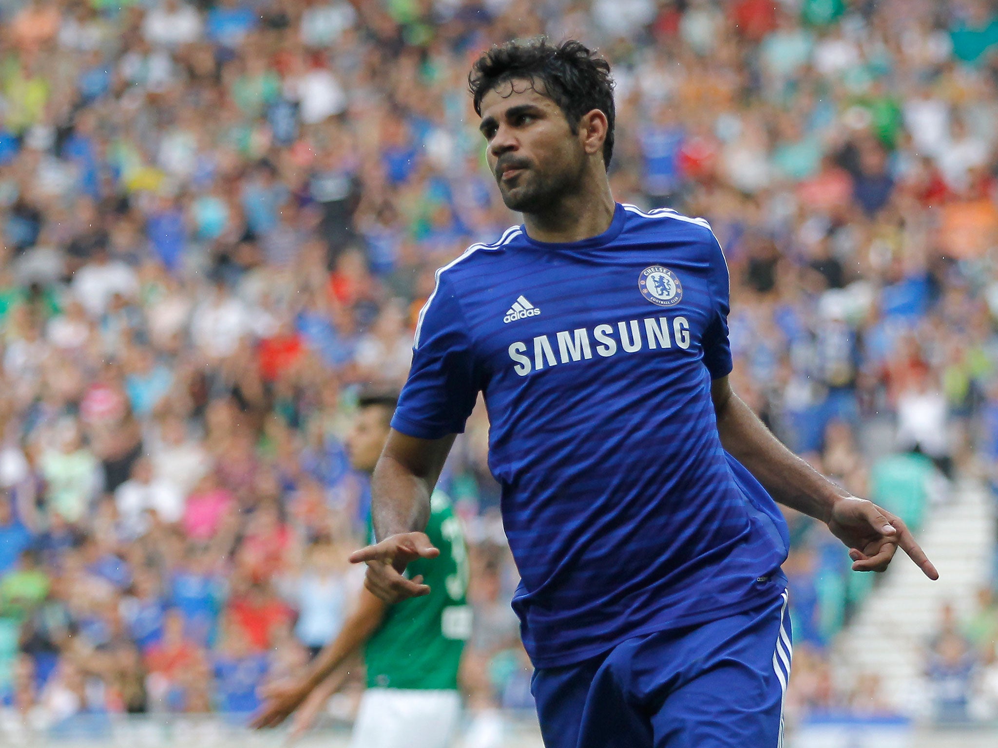Chelsea striker Diego Costa scored a goal on his Chelsea debut