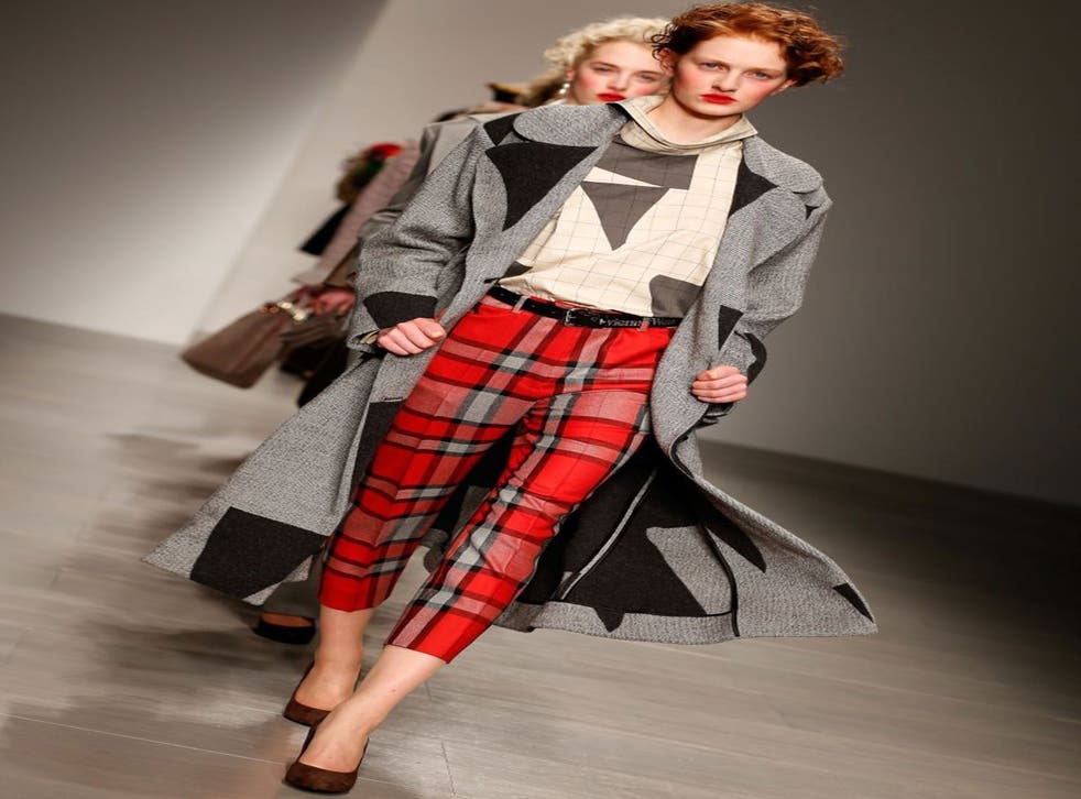 Vivienne Westwood Red Label show during London Fashion Week AW14 at  on February 16, 2014