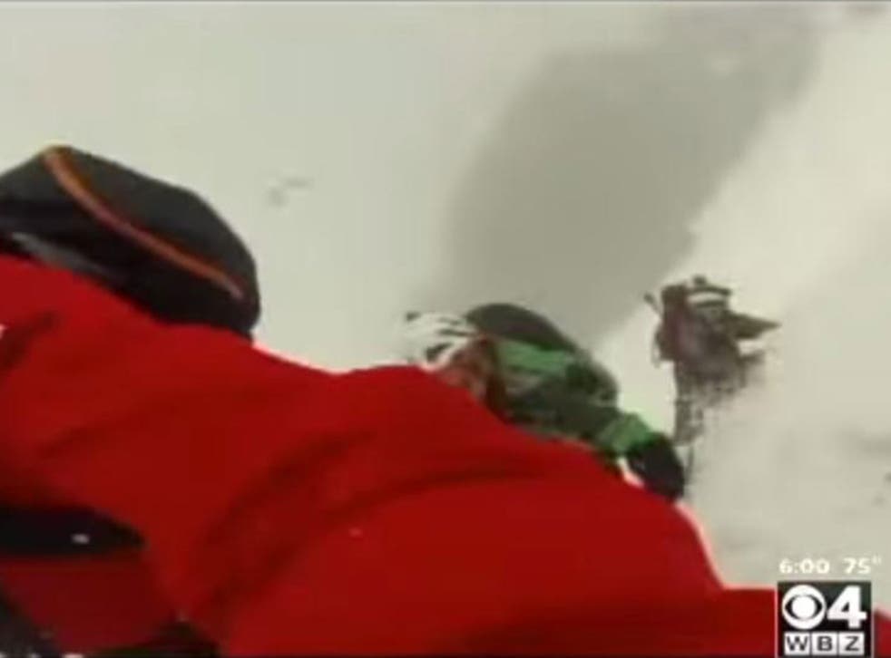 Patrick Sweeney's children were almost swept away in an avalanche on Mont Blanc