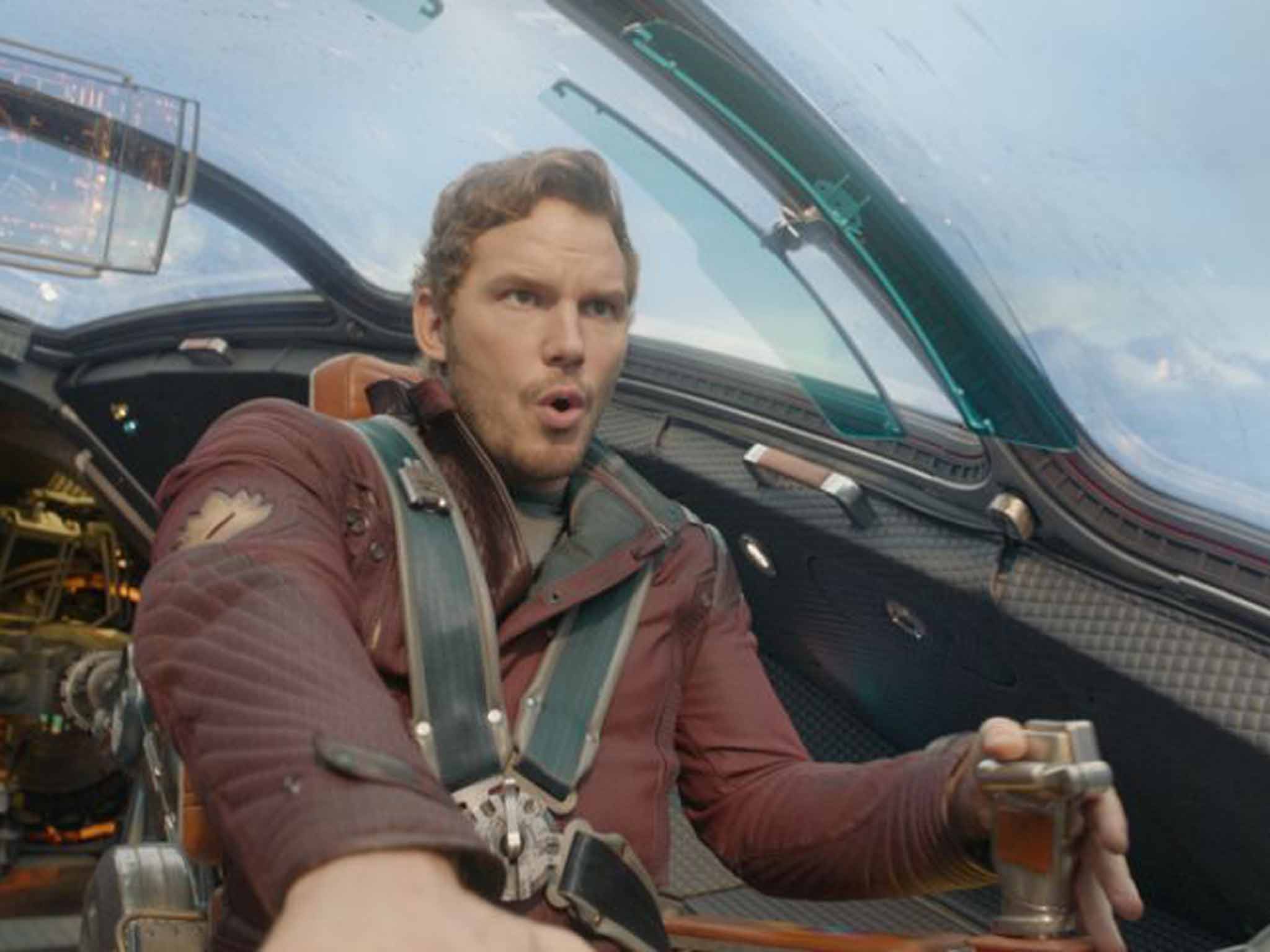 High-flyer: Chris Pratt in 'Guardians of the Galaxy'