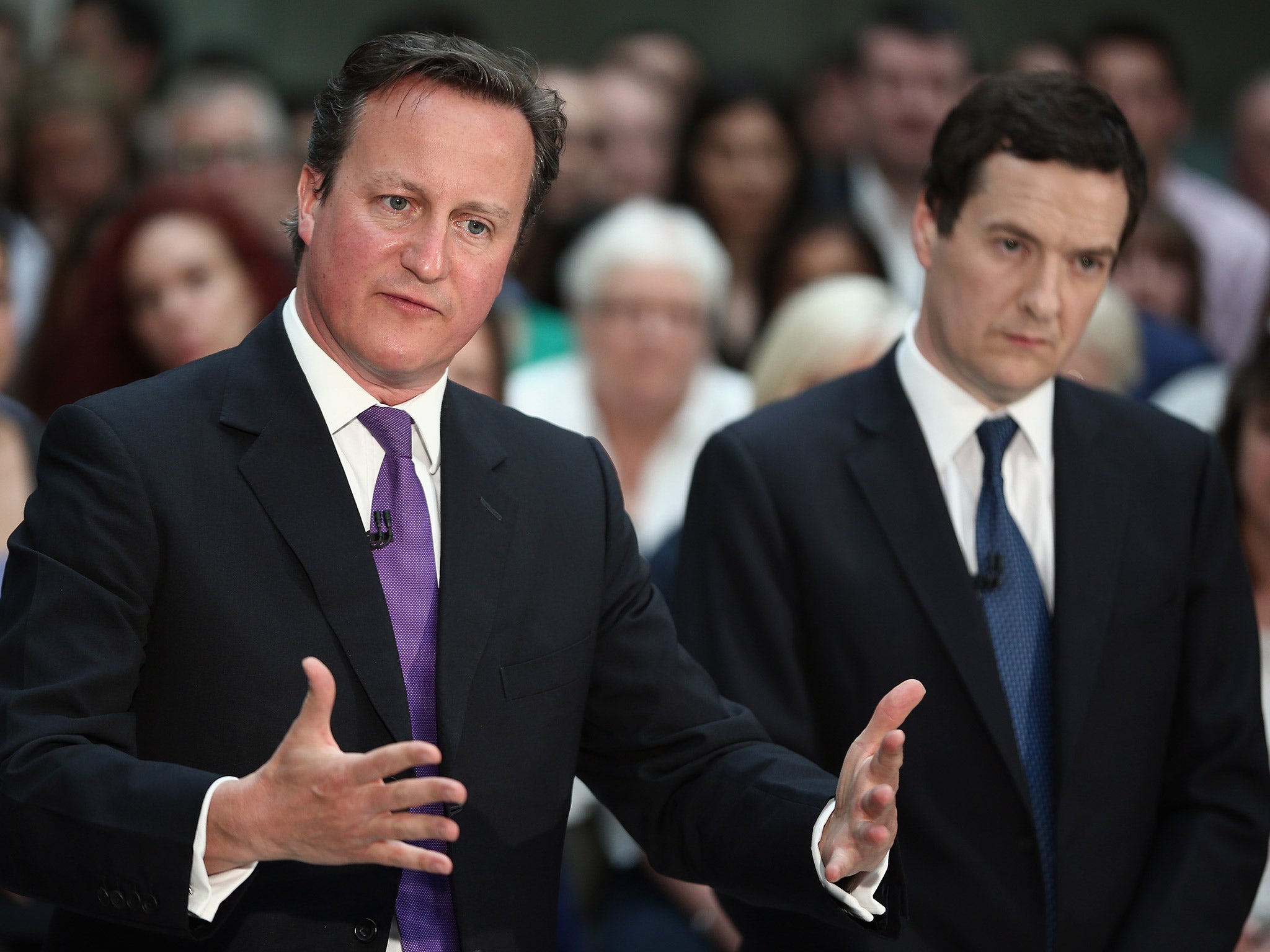Prime Minister David Cameron and Chancellor George Osborne